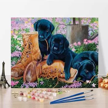 Картина по номерам DIY Цифровая живопись маслом Домашнее украшение Ручная роспись Декомпрессионная живопись на холсте 40x50cm no frame