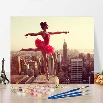 Картина по номерам DIY Цифровая живопись маслом Картина на холсте Ручная роспись Декомпрессия Украшение дома 40x50cm no frame