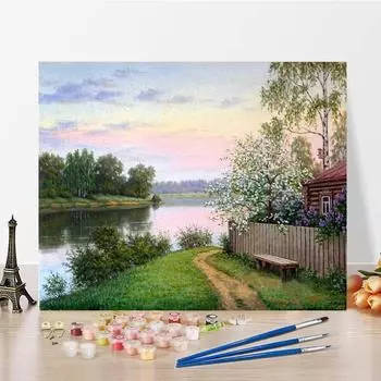 Картина по номерам DIY Картина по номерам Картина маслом по номерам Украшение дома Холст Цифровая картина маслом 40x50cm no frame