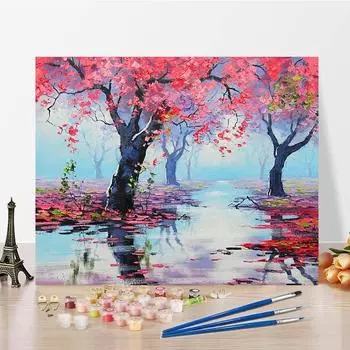 Картина по номерам DIY Картина по номерам Картина маслом по номерам Цифровая картина маслом Украшение дома Холст 40x50cm no frame