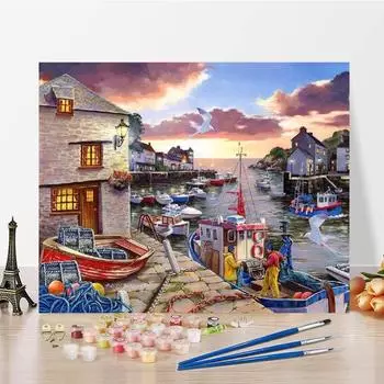 Картина по номерам DIY Картина по номерам Картина маслом по номерам Цифровая картина маслом Украшение дома Холст 40x50cm no frame