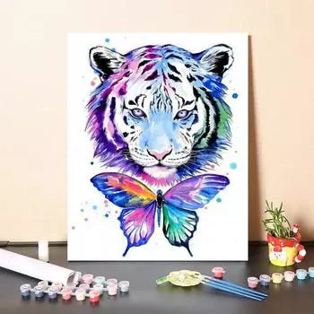 Картина по номерам Холст Картина Декомпрессия Украшение дома Ручная роспись DIY Цифровая картина маслом 40x50cm no frame