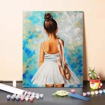 Картина по номерам Холст Картина Ручная роспись Домашнее украшение DIY Цифровая картина маслом Декомпрессия 40x50cm no frame