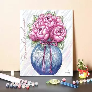 Картина по номерам, холст, сделай сам, картина по номерам, цифровая картина маслом, украшение для дома, картина маслом по номерам 40x50cm no frame