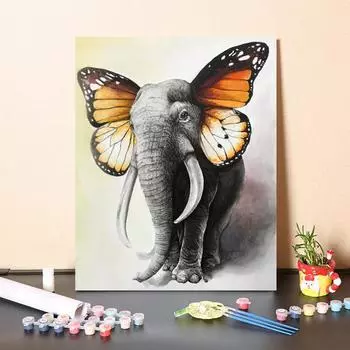 Картина по номерам, картина на холсте, декомпрессия, украшение дома, сделай сам, цифровая картина маслом, ручная роспись 40x50cm no frame