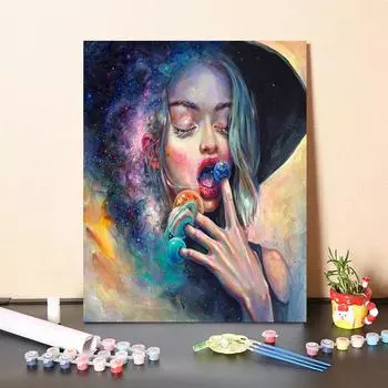 Картина по номерам Картина на холсте DIY Цифровая картина маслом Ручная роспись Декомпрессия Украшение дома 40x50cm no frame