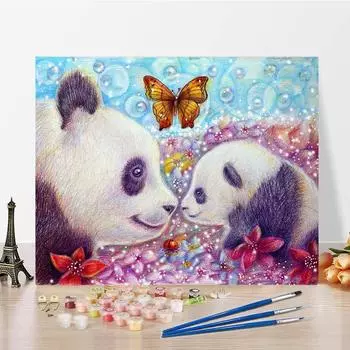 Картина по номерам, картина на холсте, украшение для дома, декомпрессия, сделай сам, цифровая картина маслом, ручная роспись 40x50cm no frame