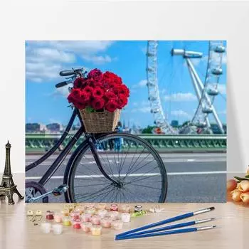 Картина по номерам, картина на холсте, украшение для дома, ручная роспись, сделай сам, цифровая картина маслом, декомпрессия 40x50cm no frame
