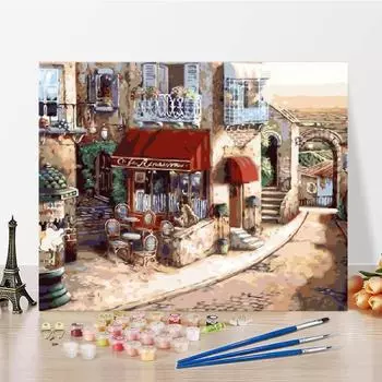 Картина по номерам на холсте, цифровая картина маслом, цифры, картина маслом, сделай сам, картина по номерам, ручная работа 40x50cm no frame