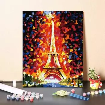 Картина по номерам на холсте, ручная работа, сделай сам, картина по номерам, цифровая картина маслом, картина маслом по номерам 40x50cm no frame