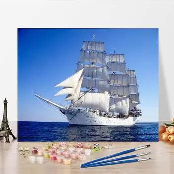 Картина по номерам, ручная роспись, декомпрессия, сделай сам, цифровая картина маслом, украшение для дома, холст, живопись 40x50cm no frame