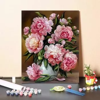 Картина по номерам, ручная роспись, холст, декомпрессия, украшение дома, сделай сам, цифровая картина маслом 40x50cm no frame