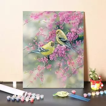 Картина по номерам, ручная роспись, холст, декомпрессия, сделай сам, цифровая картина маслом, украшение для дома 40x50cm no frame