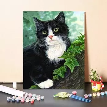 Картина по номерам, ручная роспись, холст, картина, украшение дома, сделай сам, цифровая картина маслом, декомпрессия 40x50cm no frame