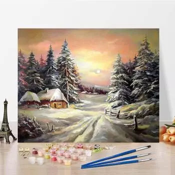 Картина по номерам, ручная роспись, украшение дома, сделай сам, цифровая картина маслом, картина на холсте, декомпрессия 40x50cm no frame