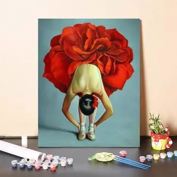 Картина по номерам, ручная роспись, украшение дома, картина на холсте, сделай сам, цифровая картина маслом, декомпрессия 40x50cm no frame