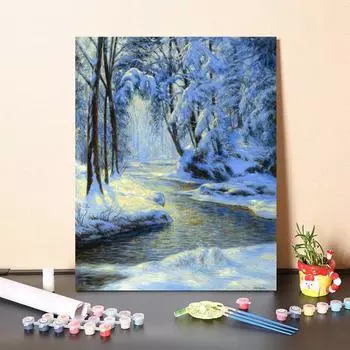 Картина по номерам, украшение для дома, холст, ручная роспись, декомпрессия, сделай сам, цифровая картина маслом 40x50cm no frame