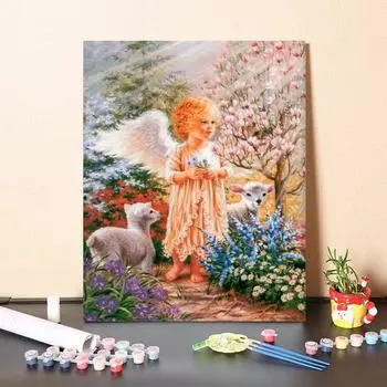 Картина по номерам, украшение для дома, картина на холсте, декомпрессия, сделай сам, цифровая картина маслом, ручная роспись 40x50cm no frame