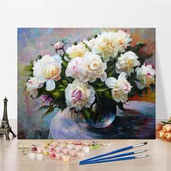 Картина по номерам Украшение дома Декомпрессия DIY Цифровая картина маслом Ручная роспись Холст Картина 40x50cm no frame