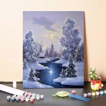 Картина по номерам Украшение дома Декомпрессия Ручная роспись DIY Цифровая картина маслом Холст Картина 40x50cm no frame
