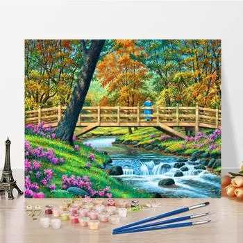 Картина по номерам Украшение дома DIY Цифровая картина маслом Картина на холсте Ручная роспись Декомпрессия 40x50cm no frame