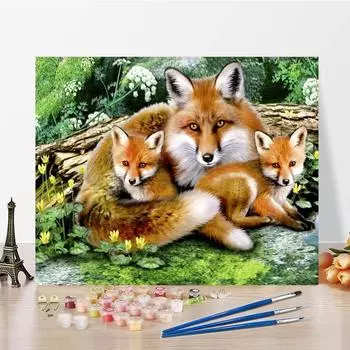 Картина по номерам Украшение дома DIY Цифровая картина маслом Картина на холсте Декомпрессия Ручная роспись 40x50cm no frame