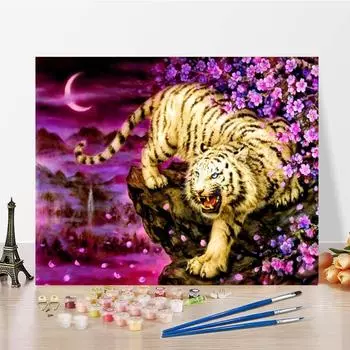Картина по номерам Украшение дома DIY Цифровая картина маслом Ручная роспись Декомпрессия Холст Картина 40x50cm no frame