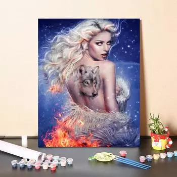 Картина по номерам Украшение дома Ручная роспись DIY Цифровая картина маслом Холст Картина Декомпрессия 40x50cm no frame