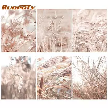 Картина Ruopoty, краска по номерам на холсте, ручная роспись, набор для раскрашивания, художественный подарок, картина маслом «сделай сам», украшение для дома 40x50cm NO Frame