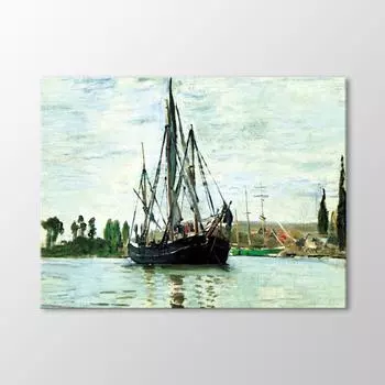 Картина стоящего на якоре корабля Chasse Maree