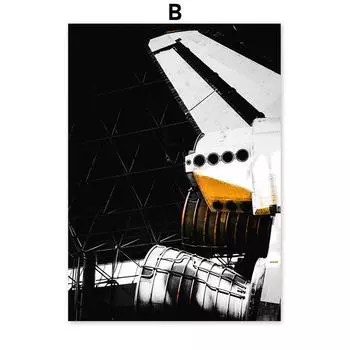 Картины для интерьера Астронавт Луна Холст Плакат Венера Фотографии на стене Современная абстрактная домашняя комната Декор Фото без рамки 21*30cm