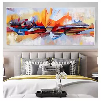 Картины на холсте Религиозные плакаты и принты настенные художественные подвесные картины для декора гостиной Большой Будда абстрактное масло 20cm40cm NoFrame