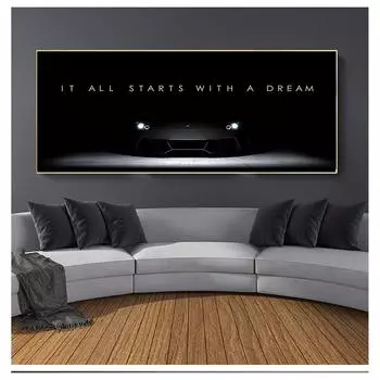 Картины, настенное искусство HD, вдохновляющая цитата успеха, мотивационная картина на холсте в скандинавском стиле, принты, украшение для дома, модульный постер 20cm40cm NoFrame