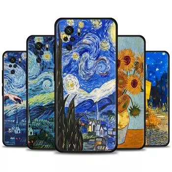 Картины Ван Гога для Xiaomi Redmi Note 8 8T 9 9T 9S 10 Pro 5G Мягкий чехол для Redmi 7 7A 8A 9A 9C 9T Чехол для телефона TPU Redmi Note 10