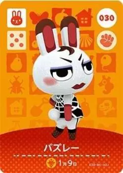Карточка amiibo Animal Crossing 1 Базли Том. [030]