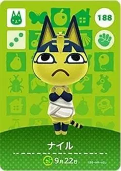 Карточка amiibo Animal Crossing 2 Nile Vol. [188]