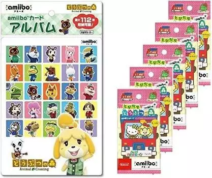 Карточка amiibo Crossing Альбом для карточек amiibo Персонажи Animal Crossing набор lolol Animal amiibo+ [коллаборация с Sanrio] (5 упаковок) +