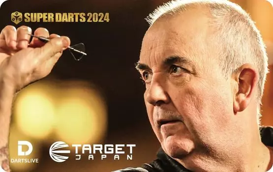 Карточка Darts Live TARGET x SUPER DARTS 2024 Фил Тейлор Специальная карточка Darts Live чёрный