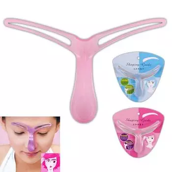 Карточка для бровей для начинающих, помощь в создании ленивых бровей, наклейка A2021-Rose Red