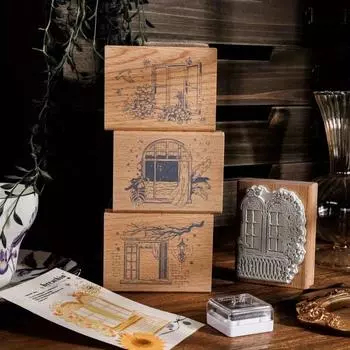 Карточка Lover Journal Печать Деревянные/резиновые Штампы Инструменты Канцелярские принадлежности для школы и офиса