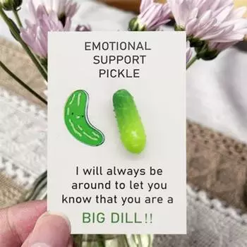 Карточка-обнимашка Pickle Pocket Карточка-эмоциональная поддержка Позитивная открытка Мини-карточка-обнимашка Pickle Pocket 5pcs