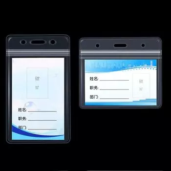 Карточка Рабочий Сертификат Офисные принадлежности Держатели для бейджей Держатель рабочей карты Защитный чехол для рабочей карты Horizontal-Soft