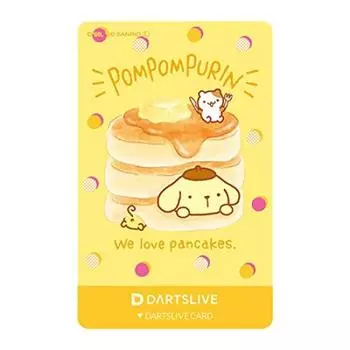 Карточка с дартсом DARTS LIVE CARD Живая карточка с дартсом Pompompurin с темой Darts Live [Карточка с дартсом] розовый