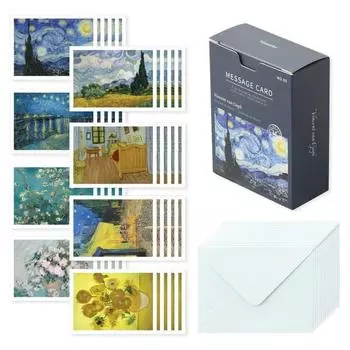 Карточка с посланием Walgadax, карточка 40 пенсов + конверт 20 пенсов, Ван Гог, 1 комплект