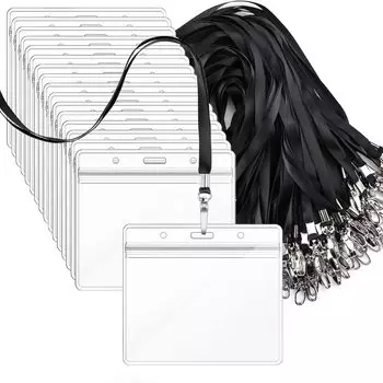 Карточка Segarty Имя Имя 100 Подвесной Имя Сотрудник Прозрачный Цветной Бирка Карты Шея Двойной Шея Для Дорожного Делового Пропуска Сотрудник Чехол Изготовлен из