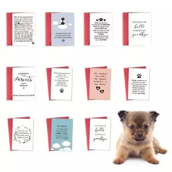 Карточка соболезнования питомцу Yousheng Карточка соболезнования в связи с потерей собаки Карточка соболезнования в связи с утратой любимца собак Карточка соболезнования в связи с потерей питомца для домашнего офиса Подарок на память D
