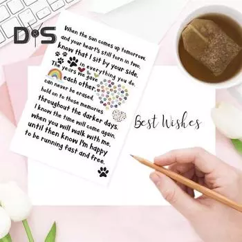 Карточка соболезнования в связи с потерей питомца Карточка соболезнования в связи с потерей собаки Карточка соболезнования в связи с утратой любимца собак Карточка соболезнования в связи с потерей питомца для домашнего офиса Подарок на память D