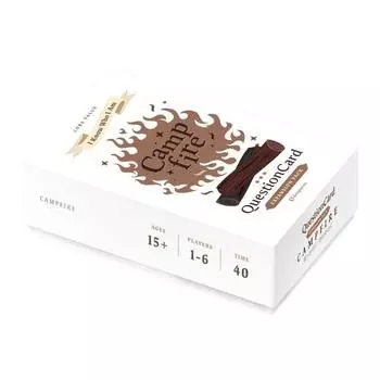 Карточка вопросов у костра, настольная игра, представляющая Корею