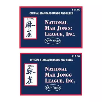 Карточки для маджонга 2025 года, Официальные стандартные карты для маджонга, правила и карты для маджонга 2023 года, счетная карточка для маджонга с крупным шрифтом One Size