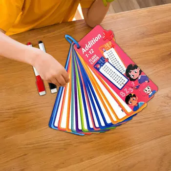 Карточки по математике для детей, легкие, водонепроницаемые, для учителя, 15 карточек Addition